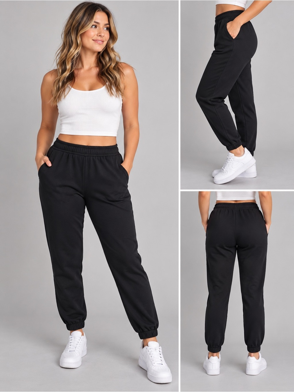 NWT Universal Thread Black Fleece Jogger Sweatpants Women’s M-Comfort Fit